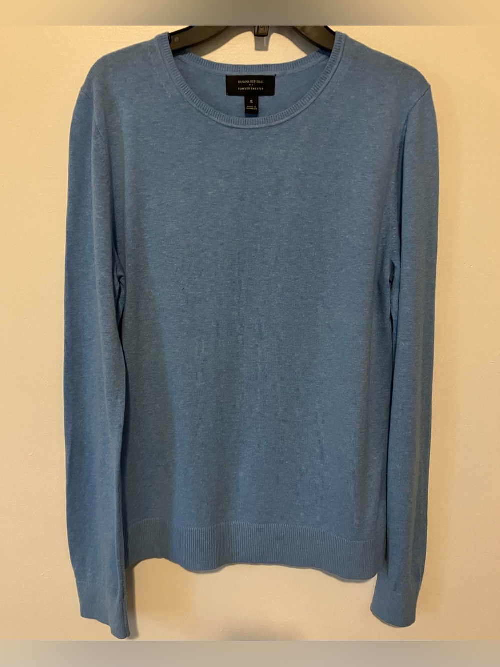 Banana Republic Factory Blue Forever Crewneck Sweater
